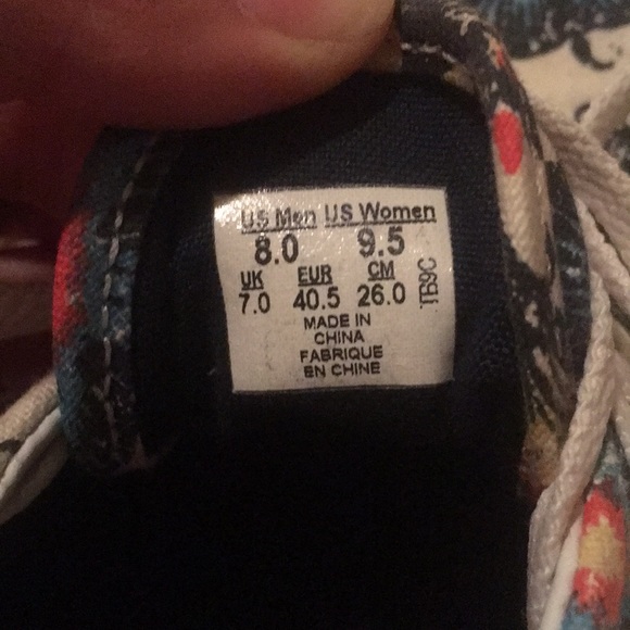 Vans | Floral Sneakers - Picture 8 of 9